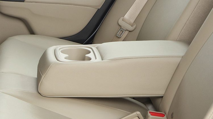 Rear Seat armrest with cupholder